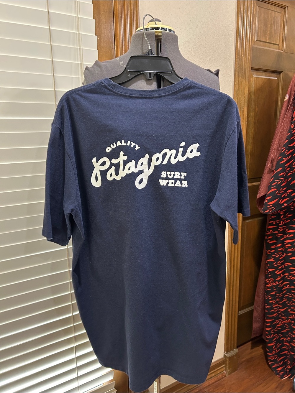 Patagonia Responsibill-Tee Navy Short Sleeve Surf Wear Logo Tee Men’s XL PREOWN